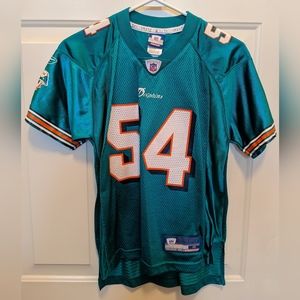 Miami Dolphins "Zach Thomas" Jersey, NFL Equipment, Reebok, Youth Size Medium
